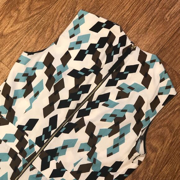 Marni Winter Edition 2012 Abstract Geometric Sleeveless Peplum Blouse Size EU 40 - Picture 5 of 10